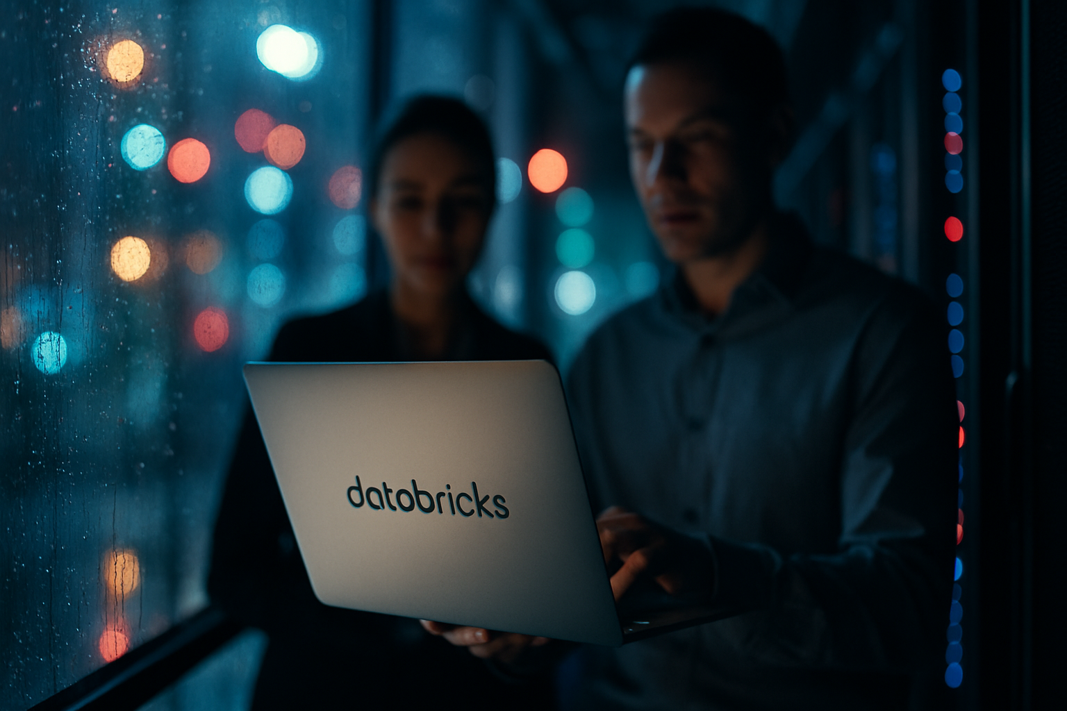 Databricks platform dashboard illustrating AI-driven cybersecurity analytics for financial services